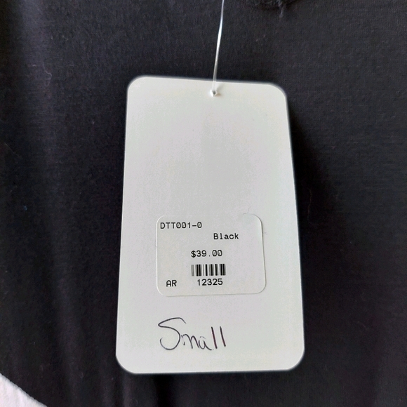 NWT Long Black & White Maxi Dress w/Side Slit - Picture 6 of 7